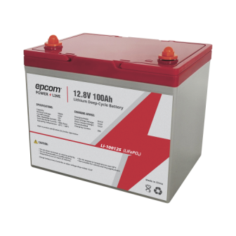 LI10012S EPCOM POWERLINE 12 Vdc 100 Ah Deep Cycle Lithium battery (LiFePO4) LI10012S