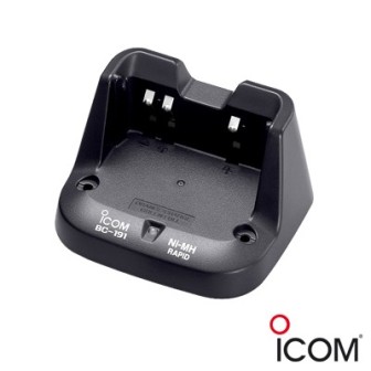 BC191 ICOM Desktop Rapid Charger for BP264 Batteries. Includes BC-123SA BC-191