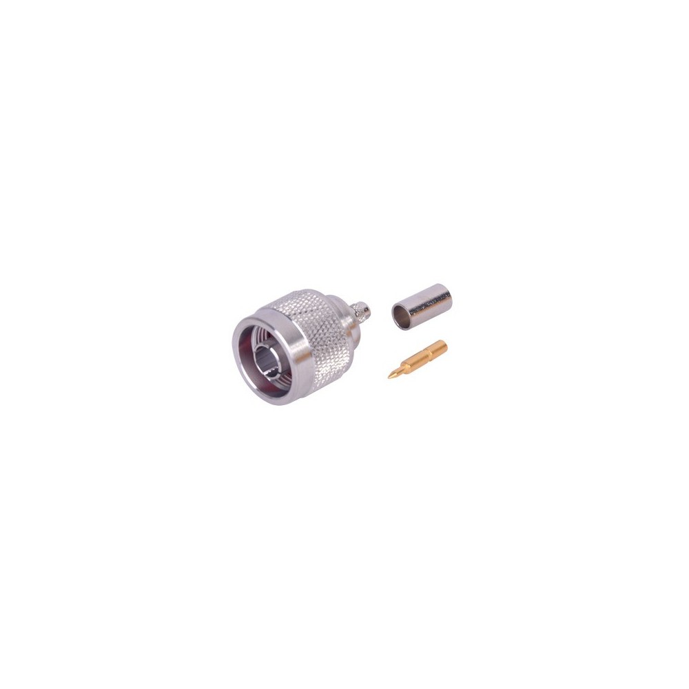 RFN1005AMP RF INDUSTRIES LTD N Male Connector for crimp on RG-58/U RG-142/U Cables. R