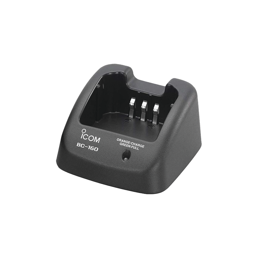 BC16001 ICOM Rapid Desktop Battery Charger with BC-145S AC Power Adapter (BC-145SA) f