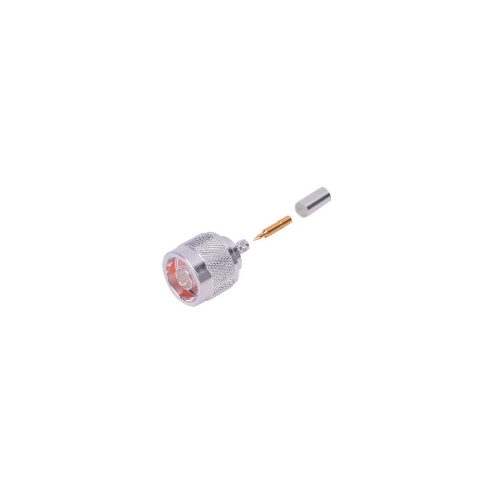 RFN10053C1 RF INDUSTRIES LTD N Male Coaxial Connector to Crimp on RG-142/U Cable Silv