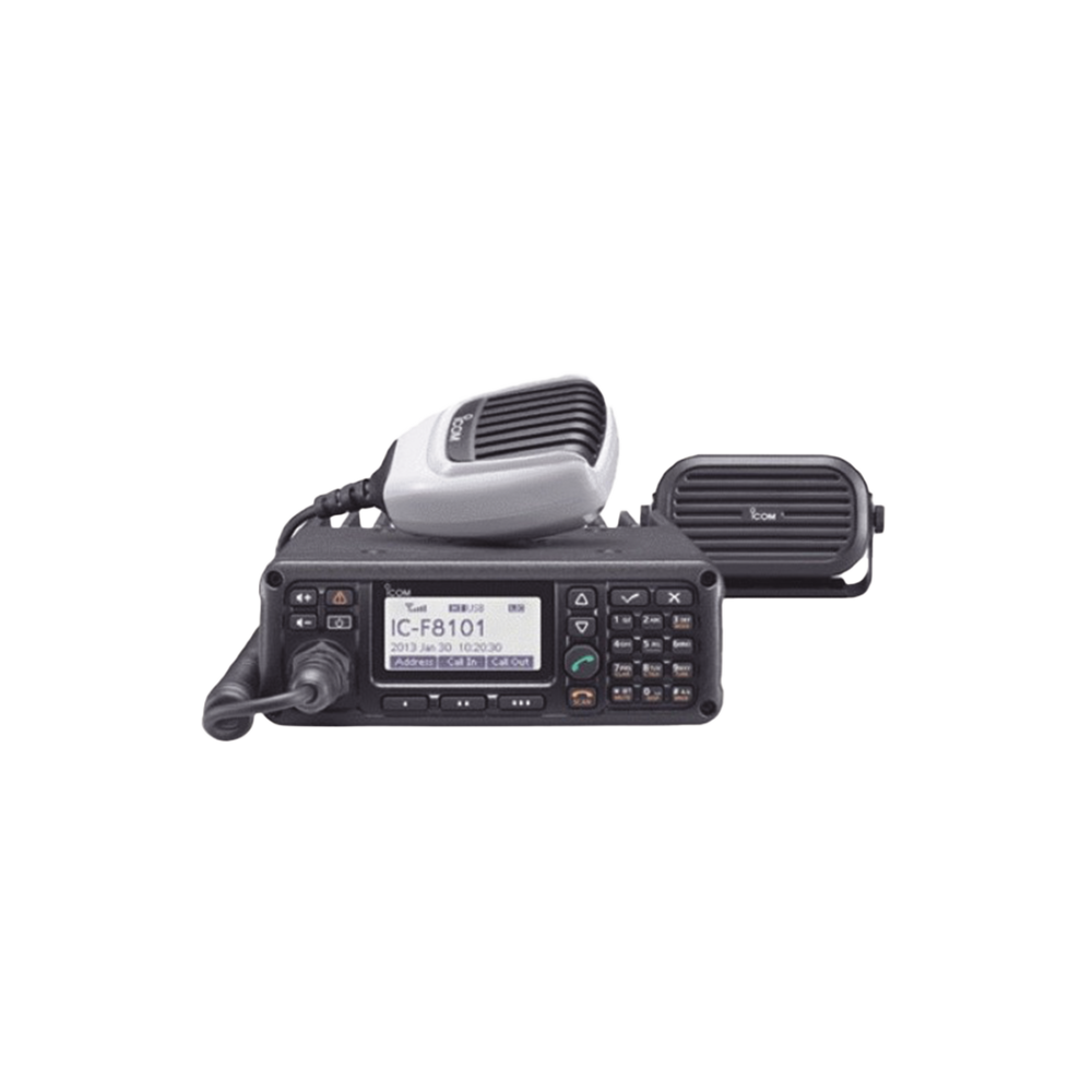 ICF8101 ICOM HF Mobile Radio 125 Watts ALE IP54 MIL-STD-810. IC-F