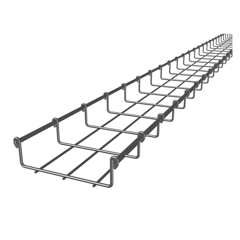 MG50422EZ CHAROFIL Wire Mesh Cable Tray Electro Galvanized up to 78 Cat6 Cables Secti