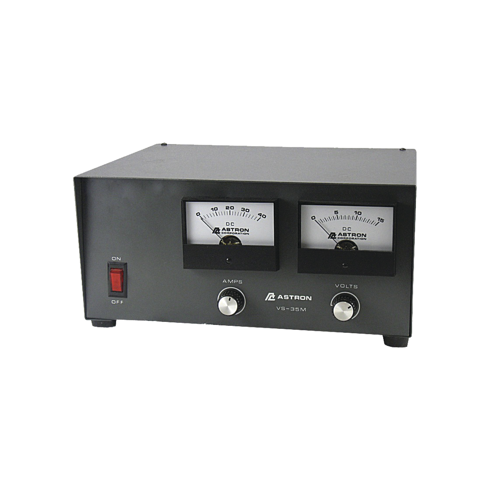 RS35M220V ASTRON Astron 35 Amp Power Supply with 220V Meter Linear Regulated RS-35M-2