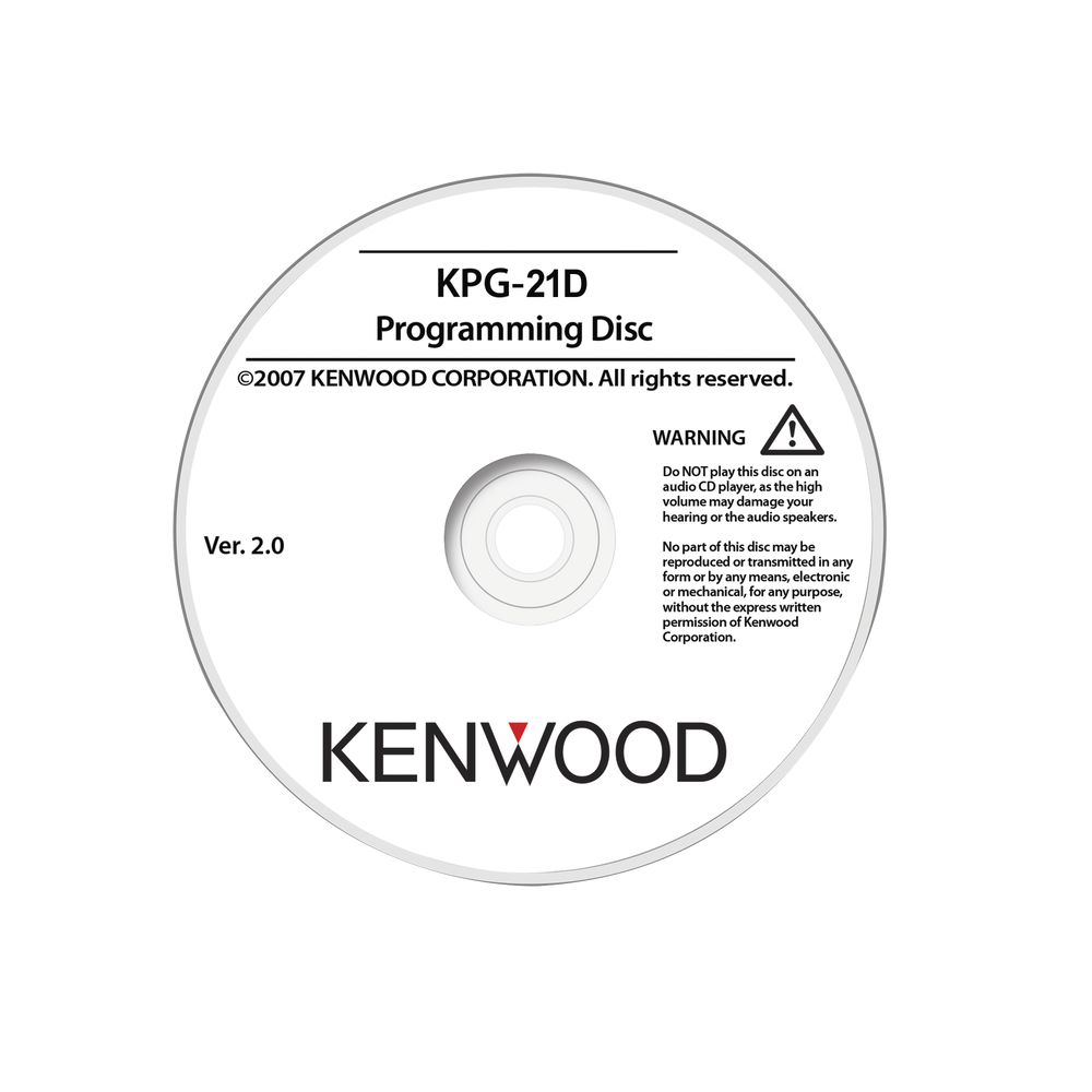 KPG21D KENWOOD Programming Software for Radios and Repeaters KENWOOD for Models TKB-7