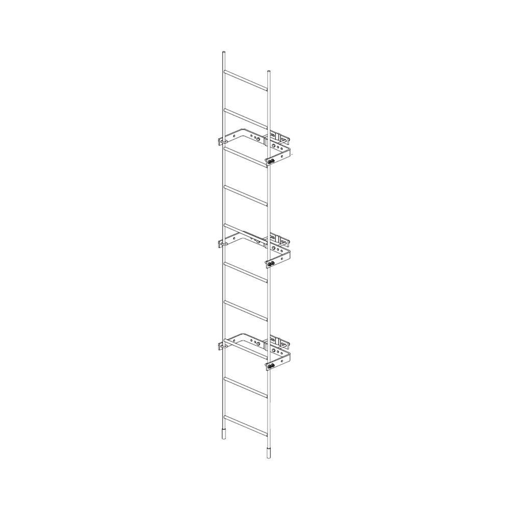 TRYSTLAD3M112 Trylon 9.84 ft Solid Climbing Ladder for Super Tita