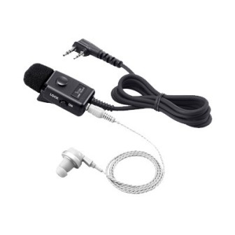 HM153LS ICOM Durable type earphone microphone with slim L-type connector for ICOM IP1