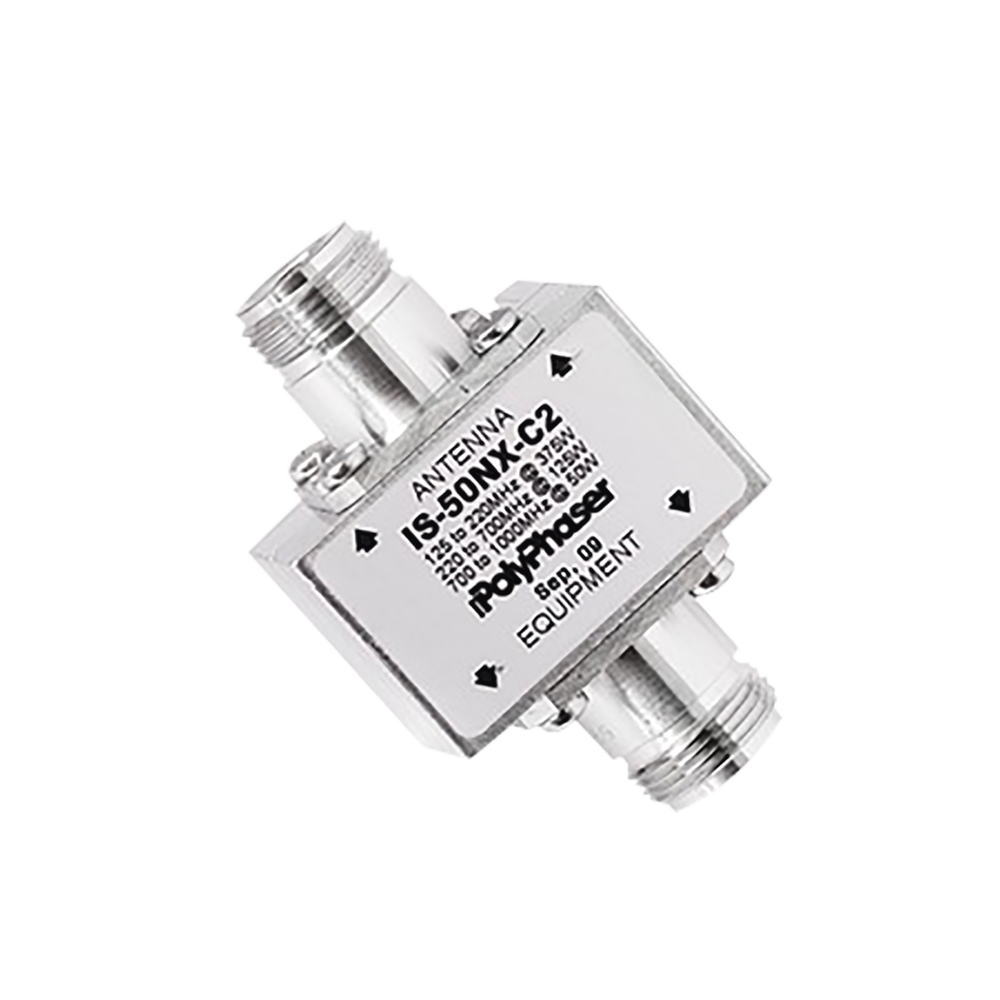 POLYPHASER IS50NXC2 DC RF Coaxial Protector For 125 - 1000 MHz W