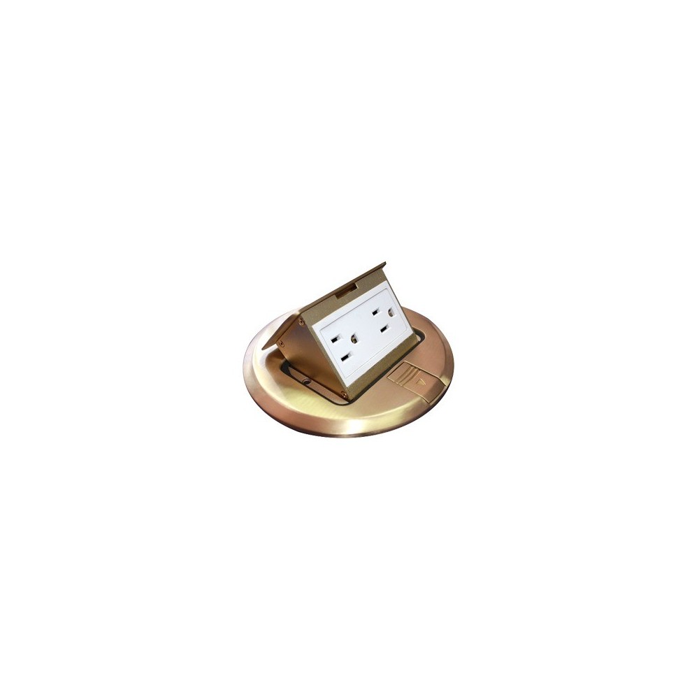 THMCPRB THORSMAN Round Power Floor Socket (2 Electrical Contact) bronze color (11000-