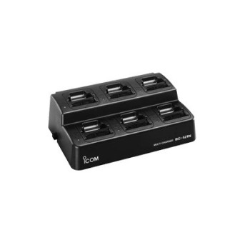 ICOM BC19702 6-battery Desktop Multi-Charger BC-124 AC Power Ada