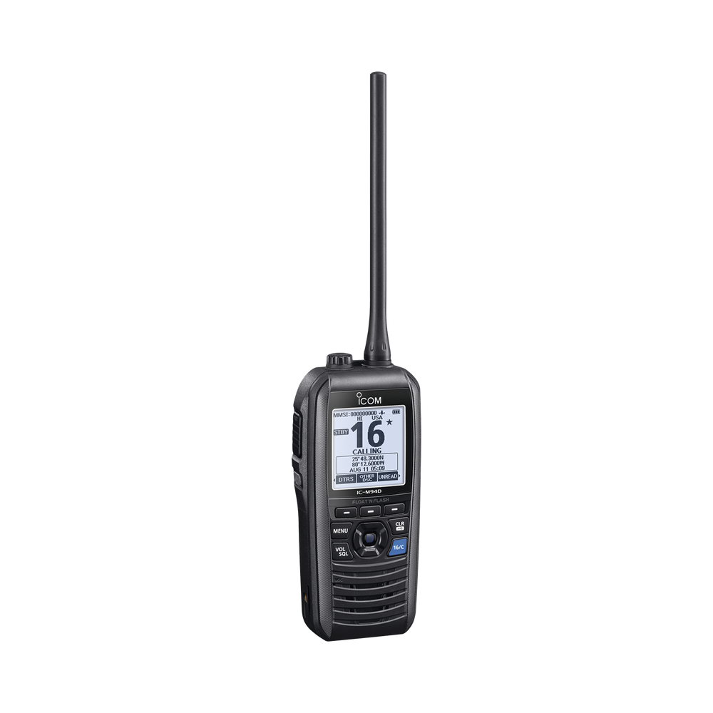 ICM94D ICOM Portable Marine Radio float in flash with AIS receive