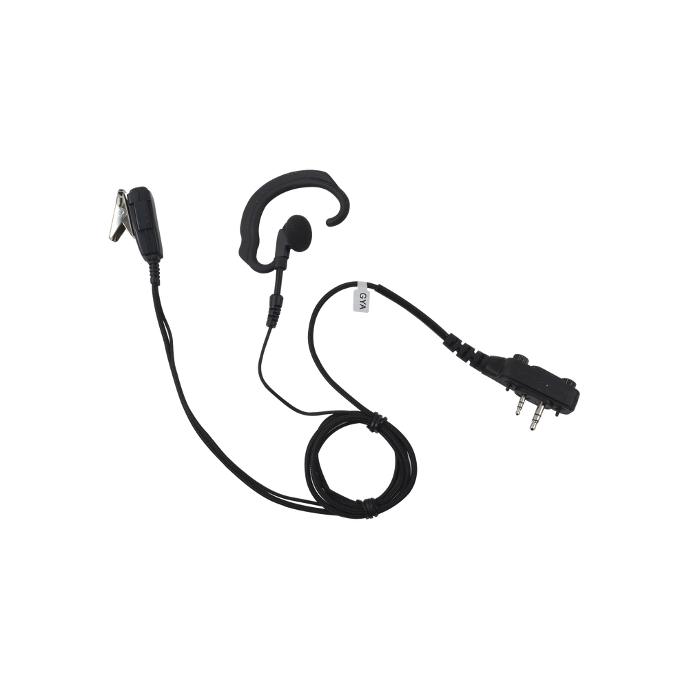 SPM330SEBF PRYME Ear hook lapel microphone with braided fiber for