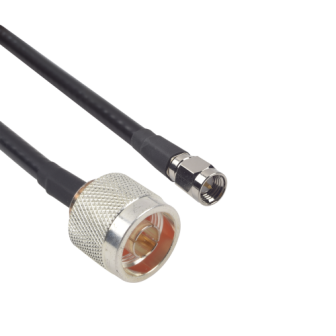 CBL2402FTS1N1 PCTEL 2 ft PFP-240 cable with N Male and SMA Male connectors. CBL-240-2