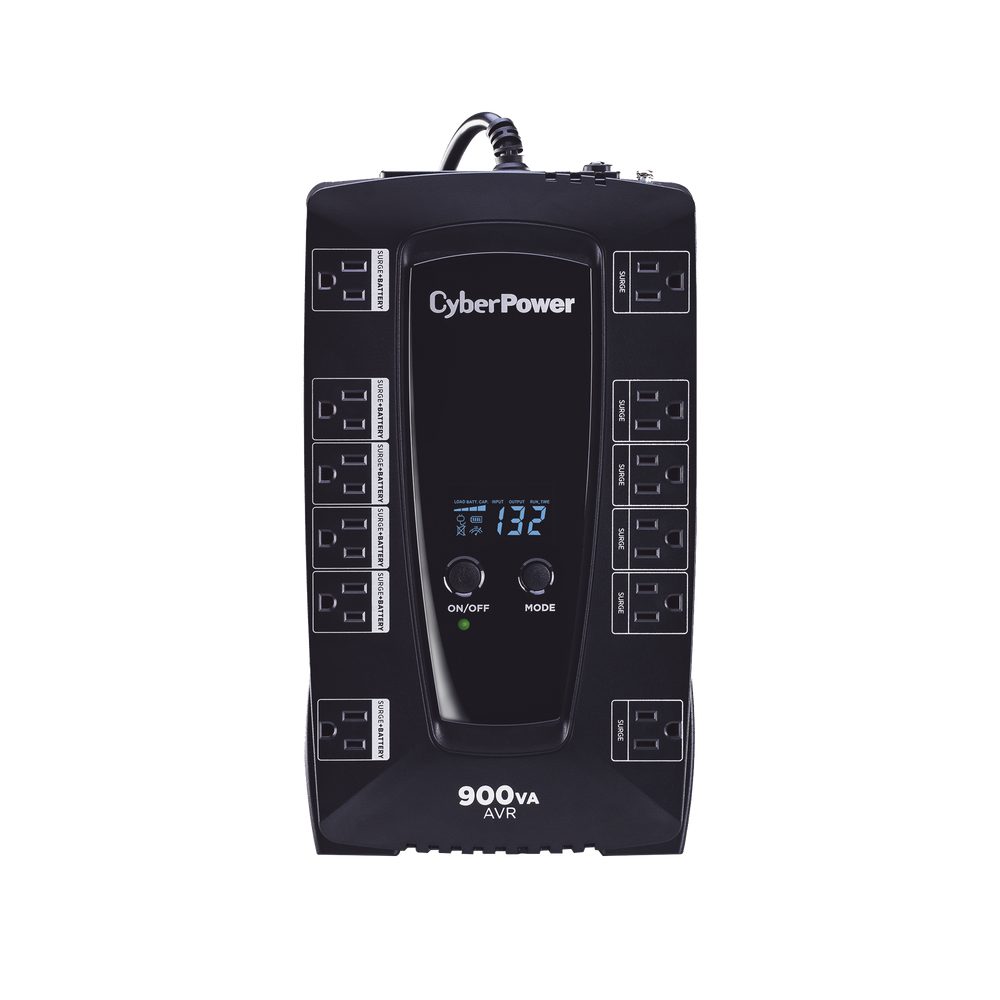 AVRG900LCD CYBERPOWER 900VA / 480W UPS Interactive Line with Automatic Voltage Regula