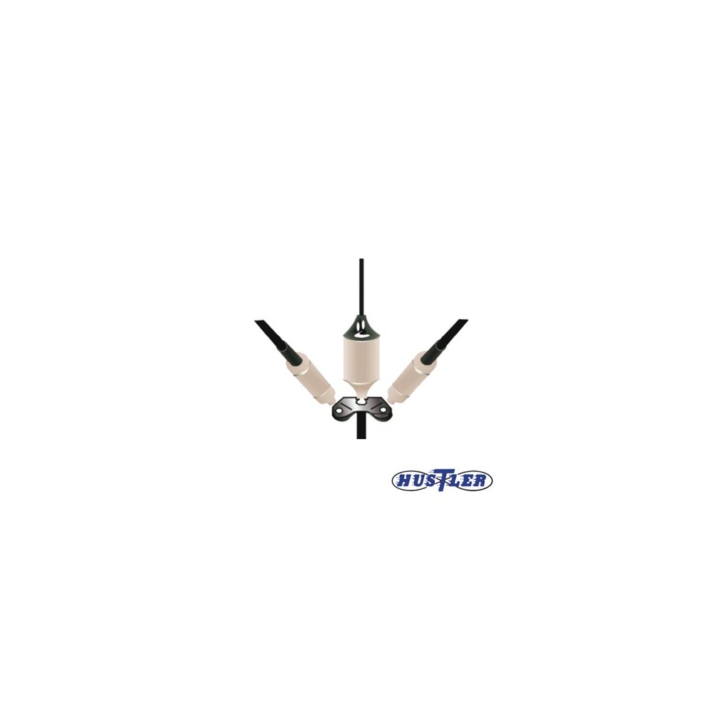 VP1 HUSTLER Hustler Tri-Band Adapter for HF Mobile 3/8 x 24 Masts