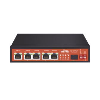 WIPS306GFUPS WI-TEK 5 x 10/100/1000Mbps  1 x SFP UPS No-Break PoE Switch WI-PS306GF-U