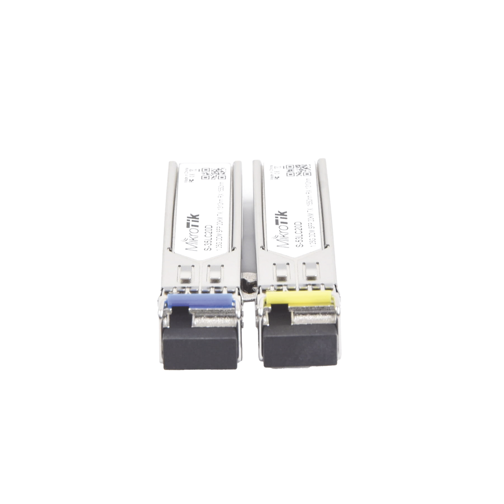 S3553LC20D MIKROTIK Transceptores MiniGbic SFP 1.25G LC WDM for fibra Mono Modo 20 Km