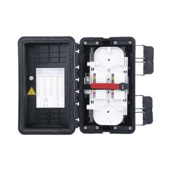 FDP420F FIBERHOME Serial Fiber Distribution Box 96 Splices IP65 Black Color FDP-420F