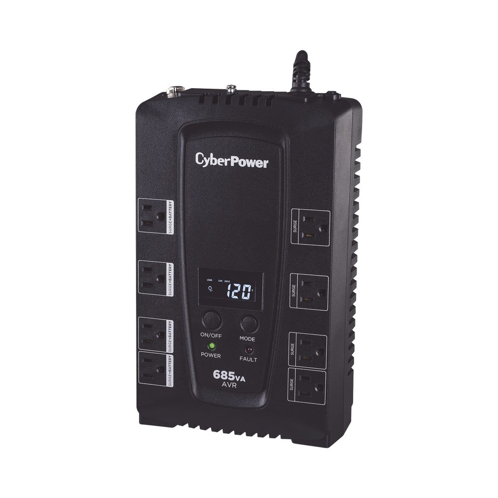 CP685AVRLCD CYBERPOWER 685VA / 390W UPS / Smart LCD Display / Automatic Voltage Regul