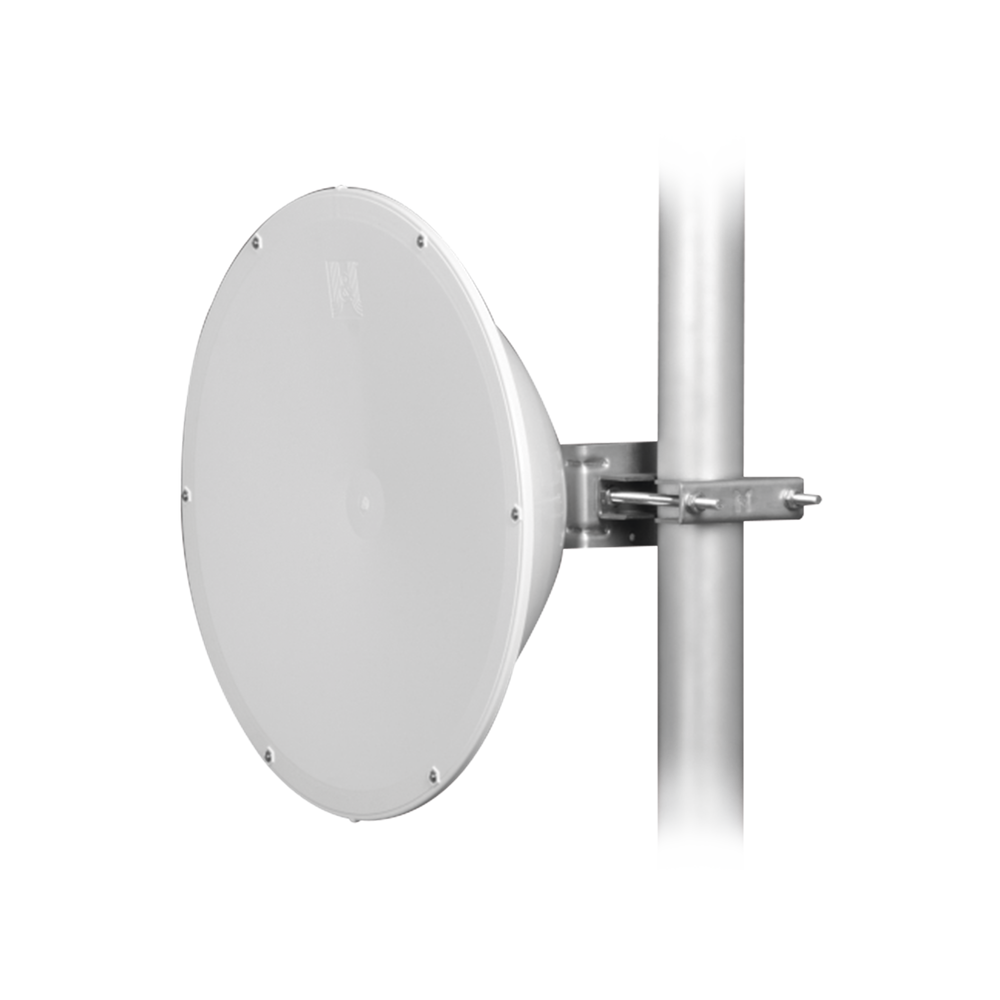 JRC24DDMIMO JIROUS Microwave Dish Antenna 1 ft 24.5 dBi 4.9 - 6.4 GHz 2xN-Female Inte