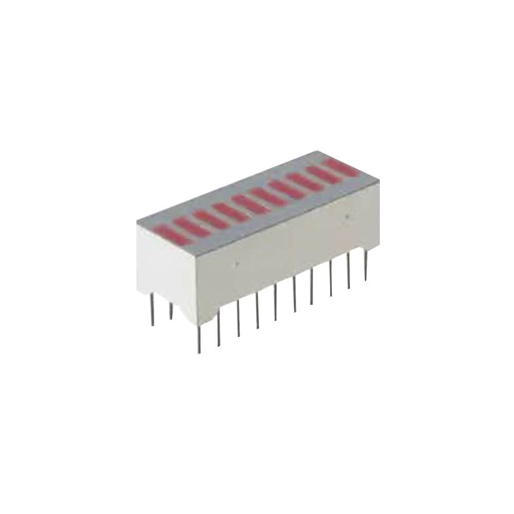 10801184ND Syscom LED Bargraph of 10 Segments Red of HI EFF LTA-1
