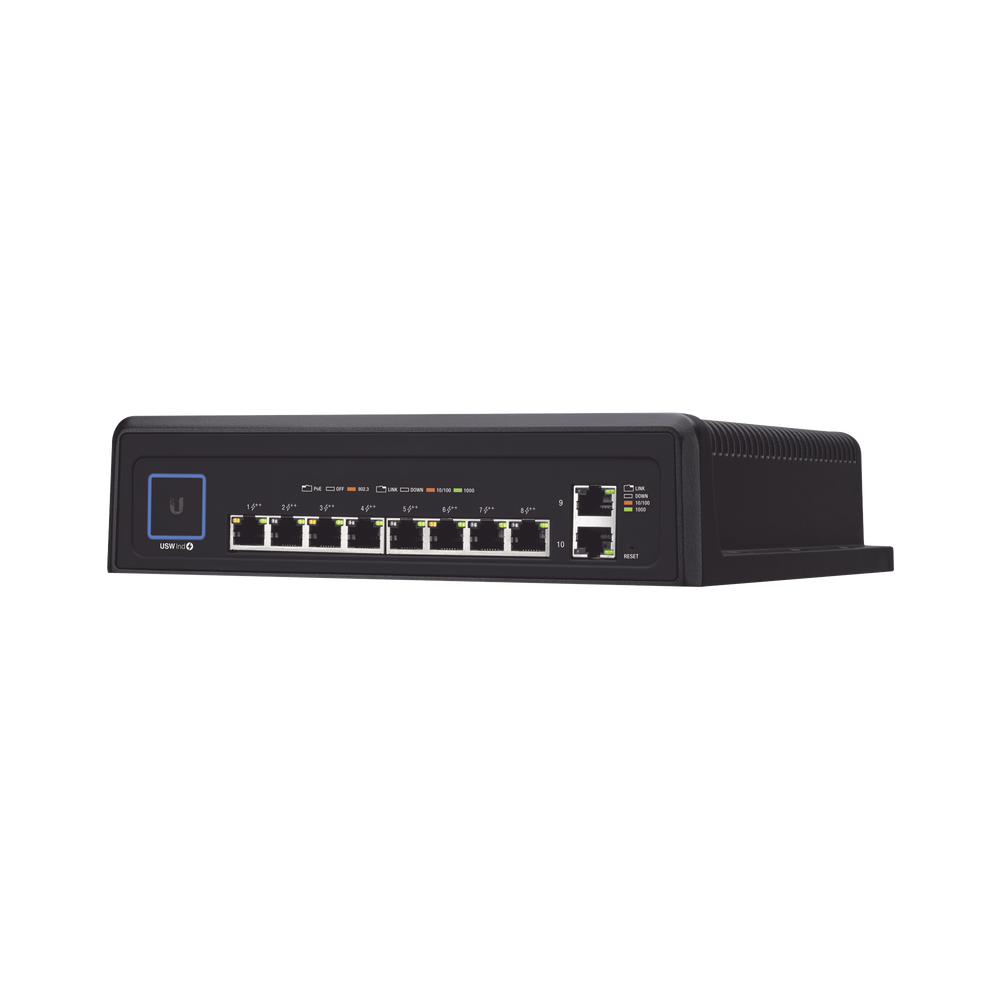 USWINDUSTRIAL UBIQUITI NETWORKS UniFi industrial switch with 10 PoE Gigabit ports (8