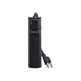 CSB404 CYBERPOWER Essential Surge Protector With 4 Outlets 5-15R CSB404