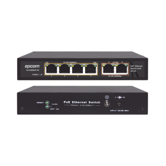 ET1004GP2G EPCOM TITANIUM PoE Switch / 100 Meters PoE / 4 ports 802.3af / at (60 W) 1