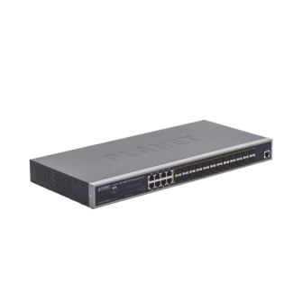 GS522016S8CR PLANET Layer 2 Managed Switch with Redundant Power Supply 24 Gigabit 100