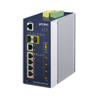 IGS52254UP1T2S PLANET Manageable Industrial Switch of 4 Gigabit Ports with Ultra PoE