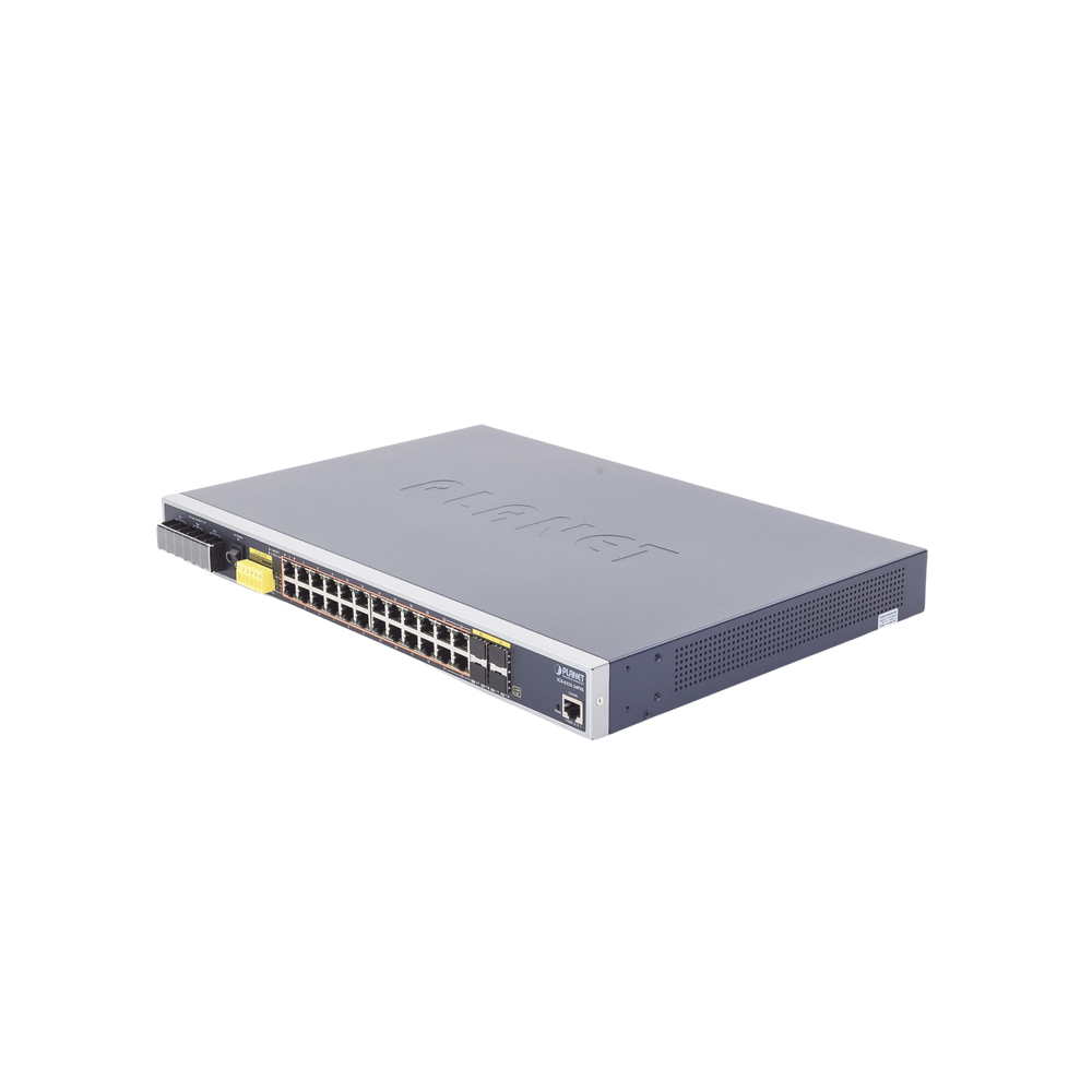 IGS632524P4S PLANET Industrial PoE Layer 3 Switch With 24 Gigabit 802.3af / at PoE Po