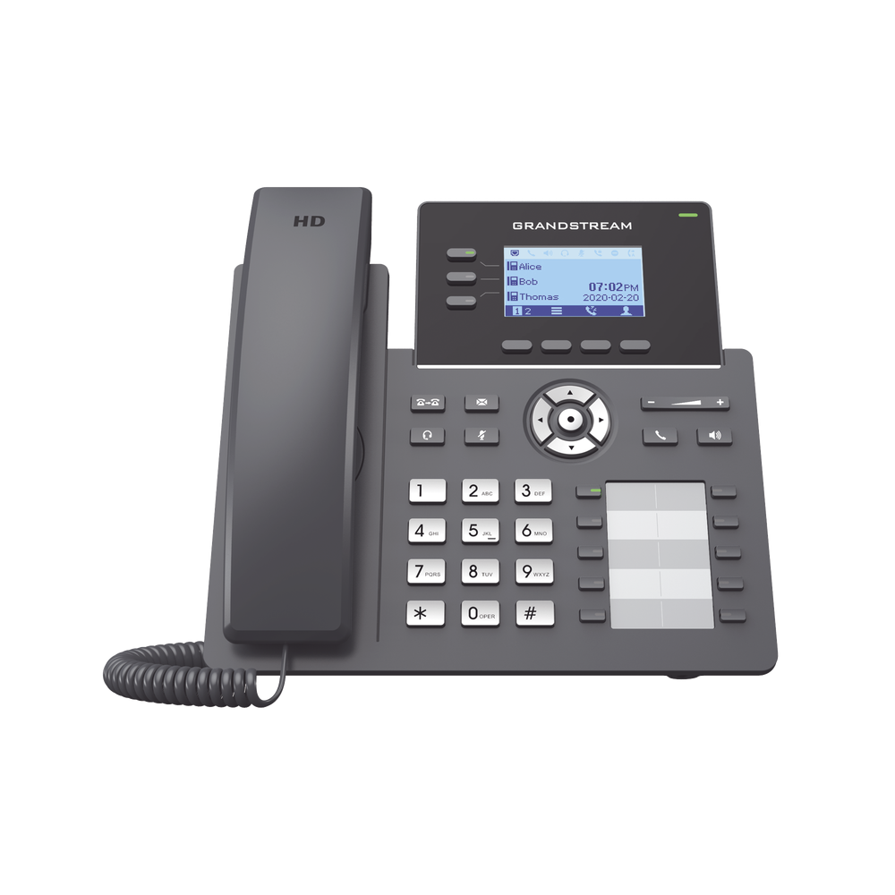 GRP2604 GRANDSTREAM 3-line IP Telephone 10/100/1000 Mbps 2.7  Backlit LCD Display 3 L