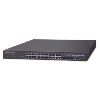 SGS634124T4X PLANET Layer 3 24-Port 10/100/1000T  4-Port 10G SFP Stackable Managed Sw