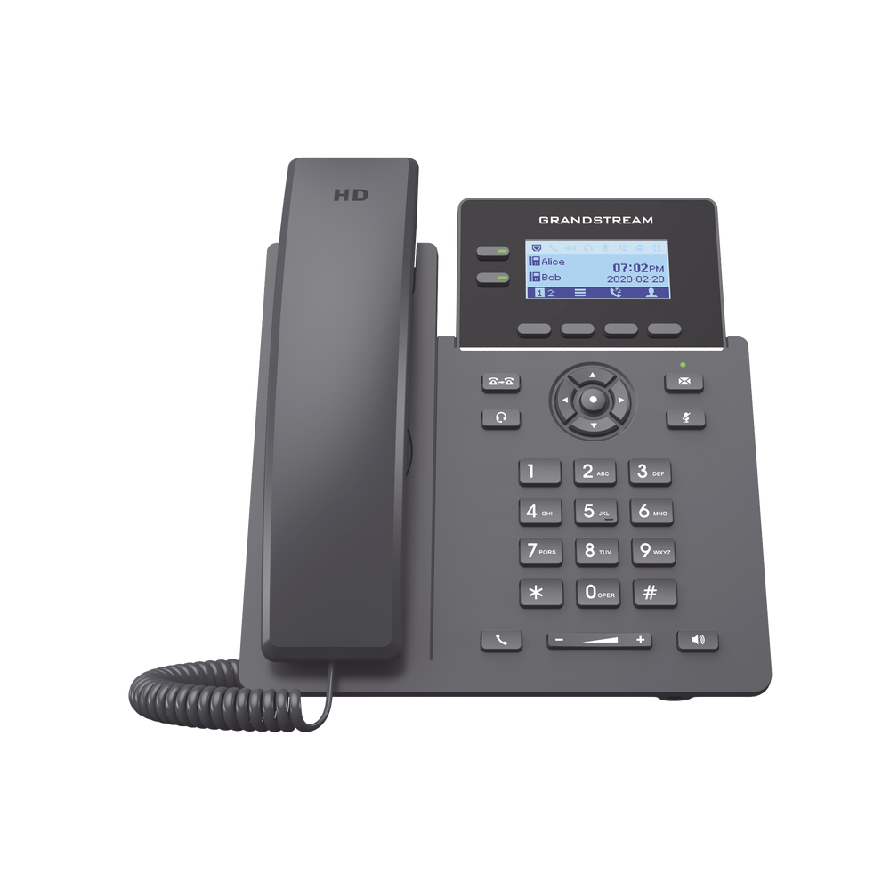 GRP2602W GRANDSTREAM Operator-Grade Wi-Fi IP Phone 2 SIP lines with 4 accounts Opus c