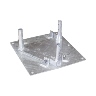 BPH25G ROHN Tower Hinged Base Plate for 25G Section for Concrete Installation with Fo