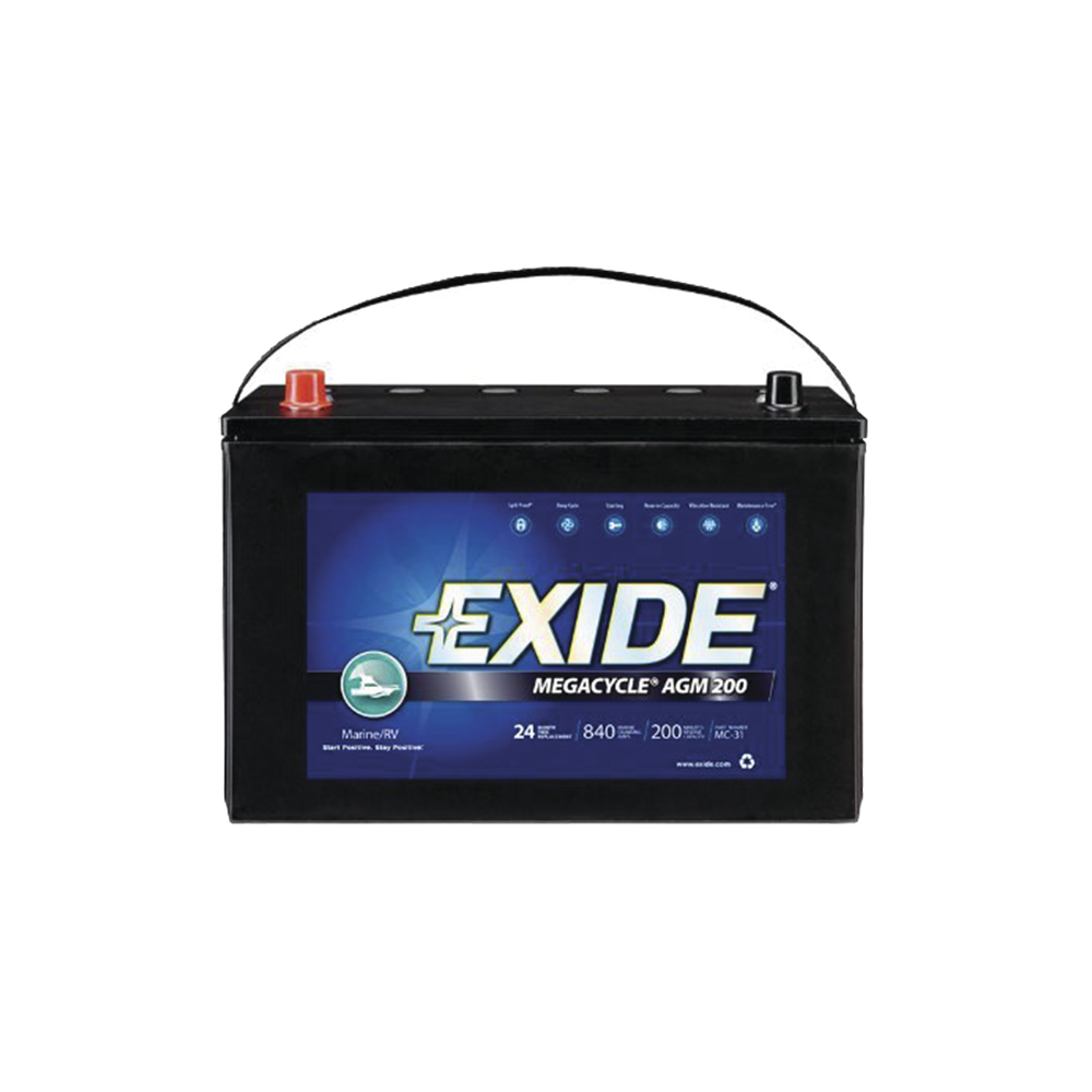 MC31 EXIDE Exide Sealed Maintenance Free (AGM) Marine Battery 12 V 100 Ah MC-31