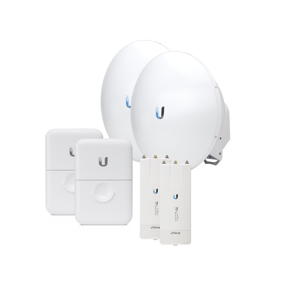 AF5XLC1US UBIQUITI NETWORKS Mid-Range Backhaul Kit Includes: Radios Antennas and Surg