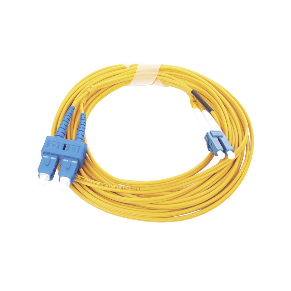 LPFODLCUSCU05 LINKEDPRO BY EPCOM JUMPER LC/UPC-SC/UPC DUPLEX SINGLEMODE 5 METERS PVC