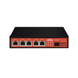 WIPS306GFUPS15A WI-TEK 5 x 10/100/1000Mbps  1 x SFP UPS No-Break PoE Switch WI-PS306G