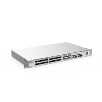 RGNBS520024SFP8GT4XSUS REYEE 24-Port Gigabit Layer 3 Non-PoE Switch 24 SFP 4 SFP And