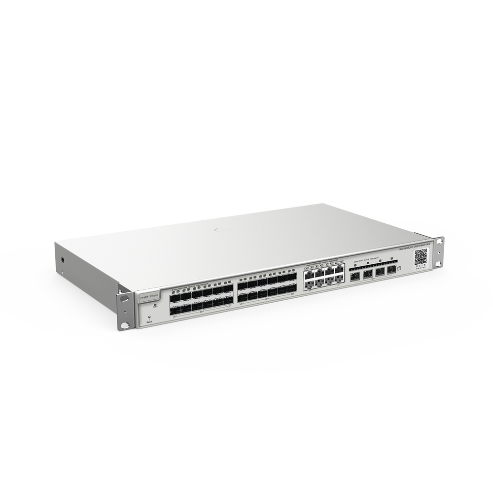 RGNBS520024SFP8GT4XSUS REYEE 24-Port Gigabit Layer 3 Non-PoE Switch 24 SFP 4 SFP And