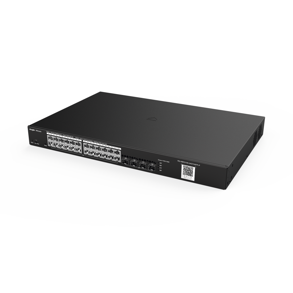 RGNBS310024GT4SFPPUS REYEE 28-Port Gigabit Layer 2 Cloud-Managed PoE Switch 24 Gigabi