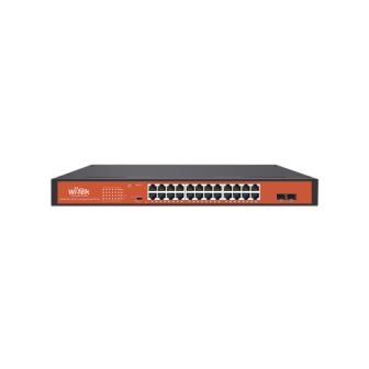 WIPS326GFH WI-TEK 24-ports Gigabit PoE 250m switch 2 SFP 250W special functions for C