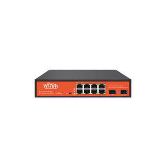 WIPCES310GF WI-TEK 8-Port PoE Switch 8 PoE and 2 SFP Ports Smart Switch with Cloud WI