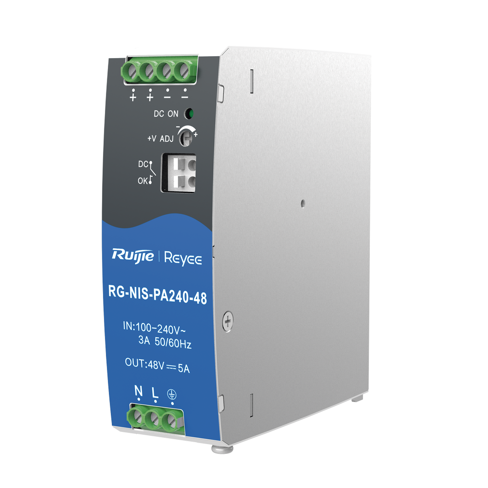 RGNISPA24048US REYEE Industrial Power Supply AC/DC 240W Din-rail for Industrial Switc