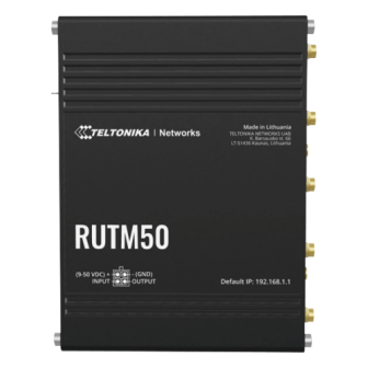 RUTM50 Teltonika Cellular 5G Router up to 3.4 Gbps 4 Ethernet Ports  1 WAN Port Wi-Fi