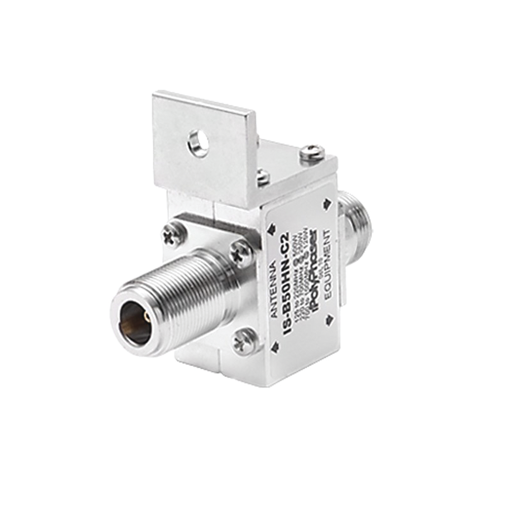 ISB50HNC2 POLYPHASER Coaxial DC Block Protector High Power with Frontal Flange N Fema