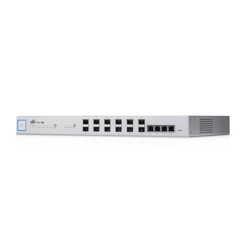 US16XG UBIQUITI NETWORKS Managed 16-Port (12 x 10G SFP 4x 10G RJ45) UniFi Switch 16 X