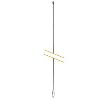 IC56 HUSTLER 102 Inch Stainless Steel Antena Whip IC-56