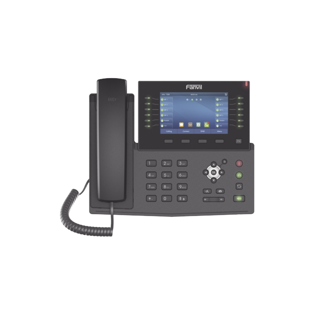 X7C FANVIL Enterprise IP Phone for 20 SIP Lines 5  Color Screen Bluetooth PoE and up